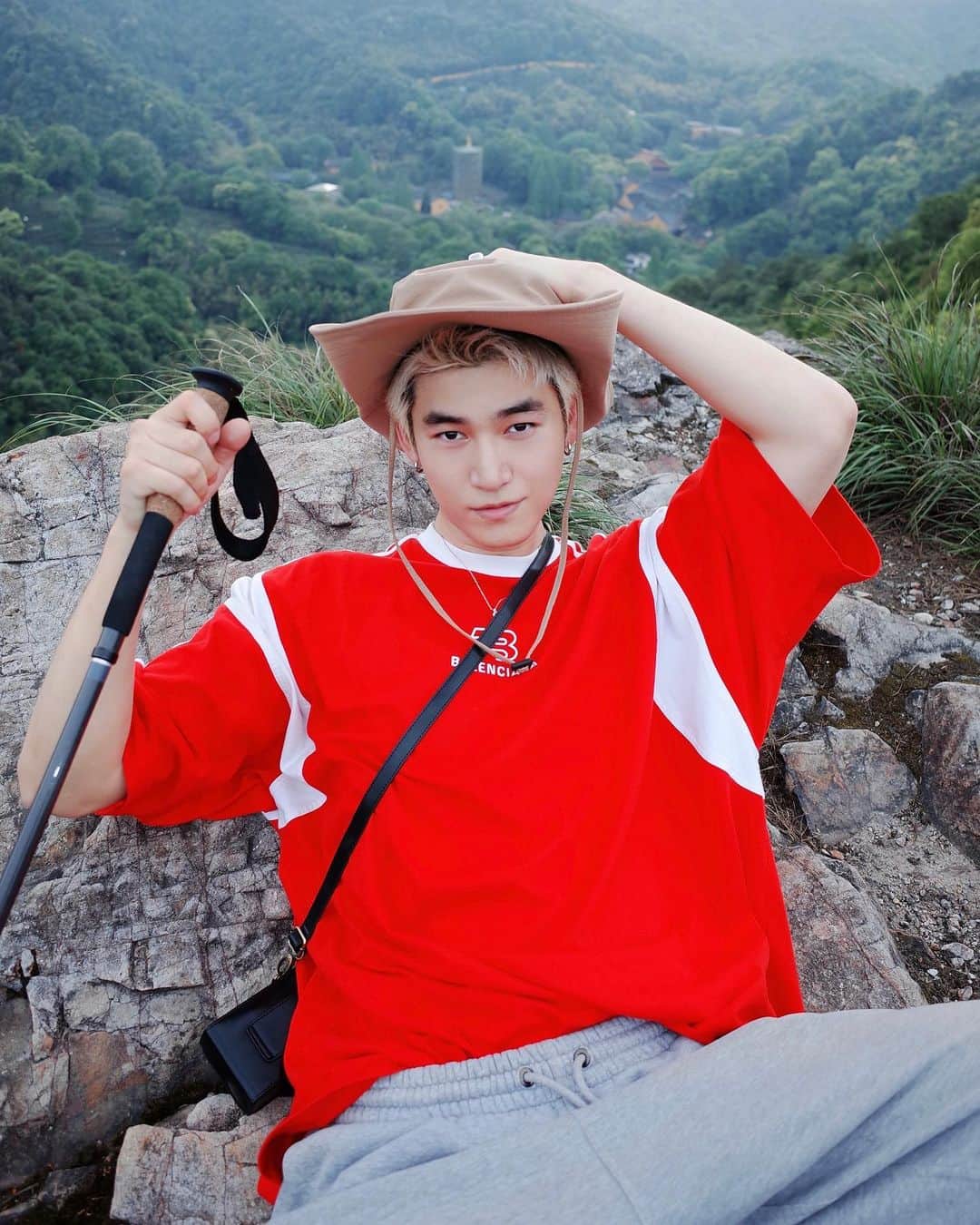 樋口葉生のインスタグラム：「🧗🧗🧗」