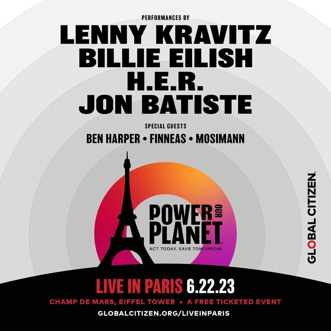 レニー・クラヴィッツさんのインスタグラム写真 - (レニー・クラヴィッツInstagram)「On June 22, I’m joining @glblctzn for #PowerOurPlanet: Live in Paris  - an event to mobilize financing to fight climate change. The first 300 action-takers in France will instantly win tickets, but no matter where you are, you can take action now by clicking the link in my bio.」5月23日 21時00分 - lennykravitz