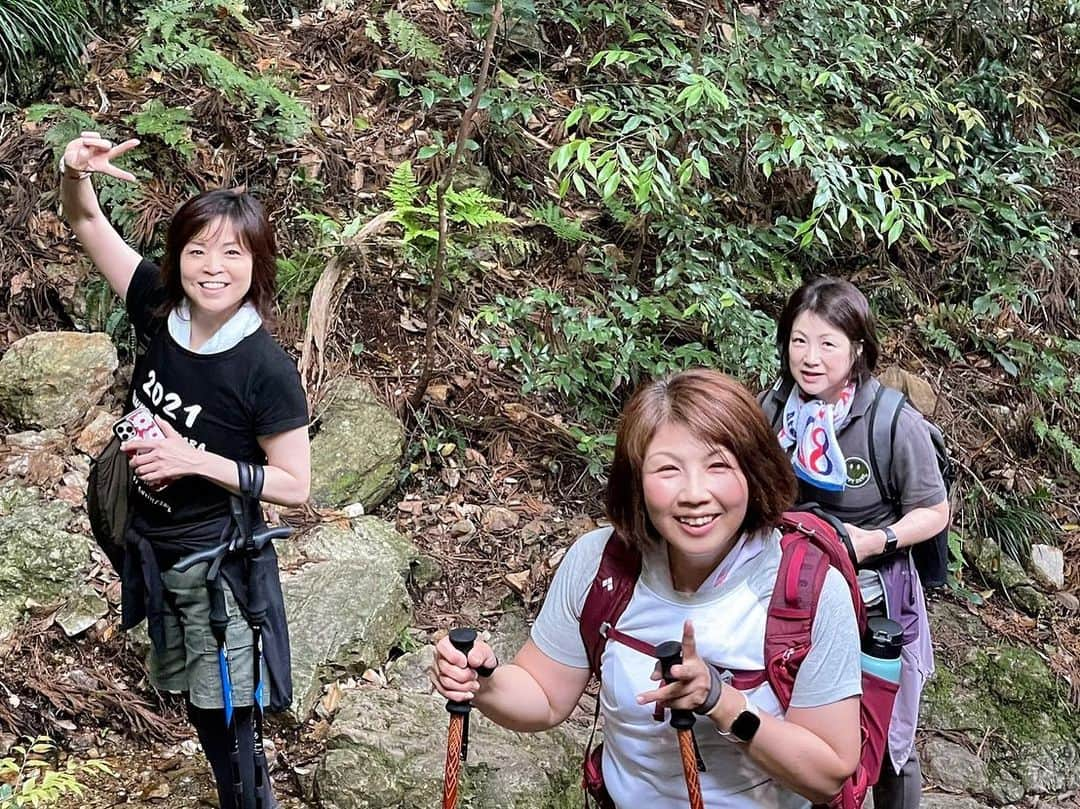 石原詢子さんのインスタグラム写真 - (石原詢子Instagram)「同級生と岐阜城がある金華山に登ってきました❗ 新曲『五島椿』で天下を取るぞー！！ って、大袈裟ですが。 どうしても発売前に登りたかったの。 頂上に着いたときの達成感。 捻挫して来れなかったマキちゃんが作ってくれた🍙美味しかったなぁ〜 登山からの、バーベキュー。 同級生との時間は本当に楽しい(^-^)  #金華山 #岐阜城 #岐阜 #同級生 #登山 #トレッキングポール #頂上 #帰りは #ロープウェイ で #3分 #筋肉痛 なし #楽しい時間 #石原詢子」5月23日 11時03分 - junko_ishihara.official