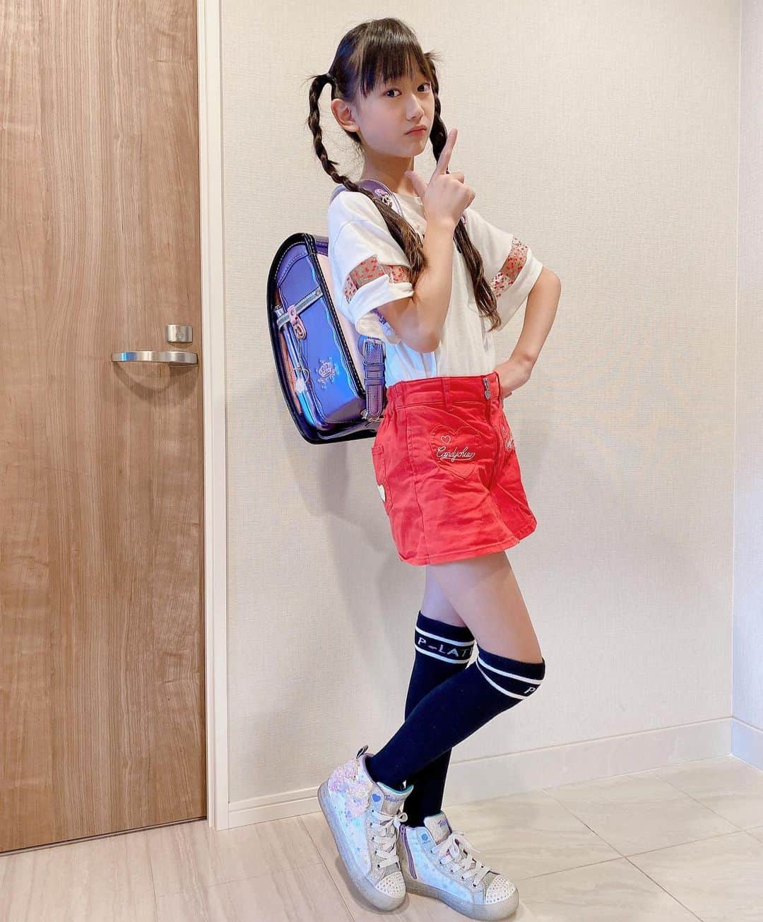 藤林夢さんのインスタグラム写真 - (藤林夢Instagram)「 ️4×stAr5(ｼｽﾀ)Yume💗 [今日も元気に🏫学校へ出発しました💓 ...