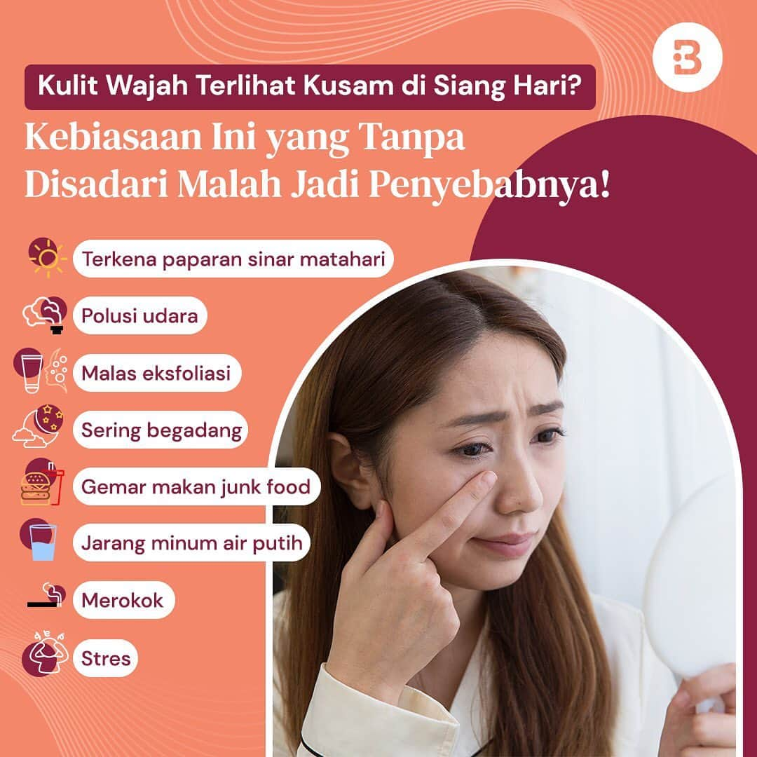 Beauty | Health | Fashionさんのインスタグラム写真 - (Beauty | Health | FashionInstagram)「Ekspektasinya sih pengen kulit wajah terlihat glowing seharian, eh realitanya baru siang aja kulit udah keliatan kusam😩  Hmm, hayo coba ingat-ingat lagi, jangan-jangan tanpa sadar ada hal ini yang masih kamu lakuin nih, beauties, iya gak sih?😱 —-- Jangan lupa untuk follow @Beautynesia.id  untuk berita menarik seputar wanita dan lainnya!  Follow juga instagram : @beautynesianews 💄 @mommyasia.id 🤰🏼👶🏻 —---- #beauty #kulitwajah #kulit #wajah #kecantikan #kebiasaanburuk #kulitwajahterawat #wajahglowing #wajahterawat #kusam #wajahkusam #atasiwajahkusam #glowing #kulitwajahglowing #wajahglowing #beautynesiaid」5月23日 12時27分 - beautynesia.id