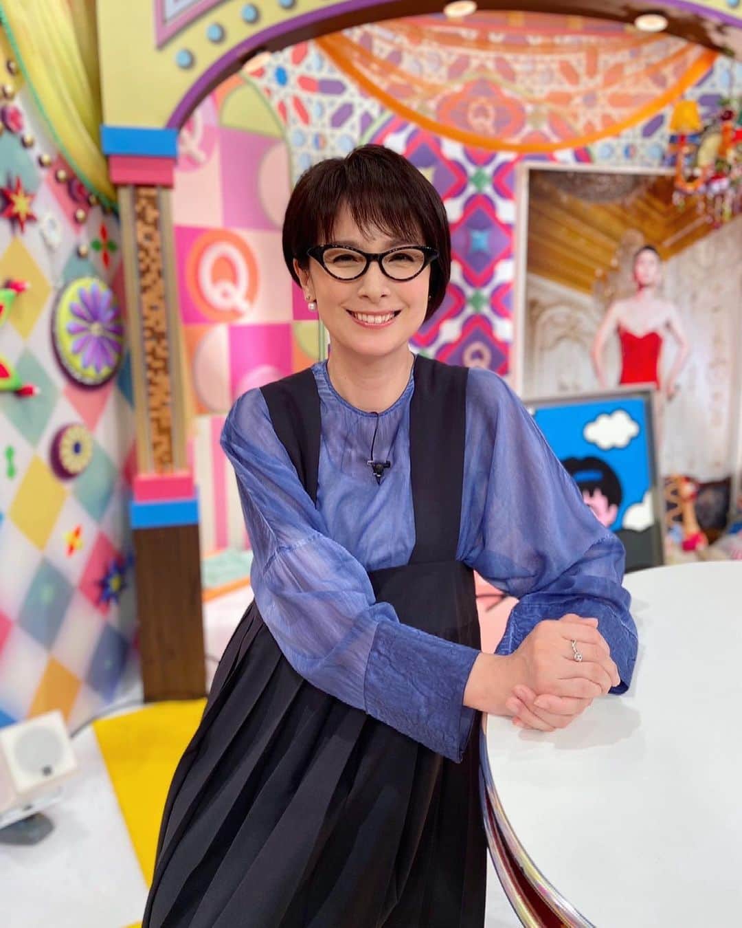 野村真季のインスタグラム：「#有吉クイズ   今夜　5/23（火）夜8時〜 【有吉と蛭子さん2023春】 今回は有吉さんが蛭子さんと一緒に1枚の絵を描き上げていきます。 眼差しの温かさ、お二人の信頼関係…胸が熱くなります。 大好きな企画でナレーションを読ませてもらえて、光栄です！  ＊放送後はTverで見られます  着用衣装はタグにて。 #テレビ朝日 #アナウンサー #野村真季 #野村アナ」