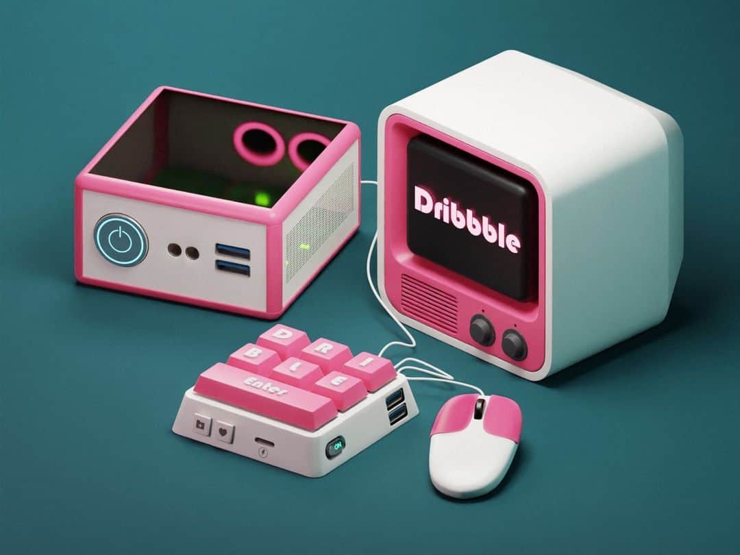 Dribbbleさんのインスタグラム写真 - (DribbbleInstagram)「Minimal 3D Dribbble Desktop by @4rmvn for Duxica」5月24日 2時03分 - dribbble