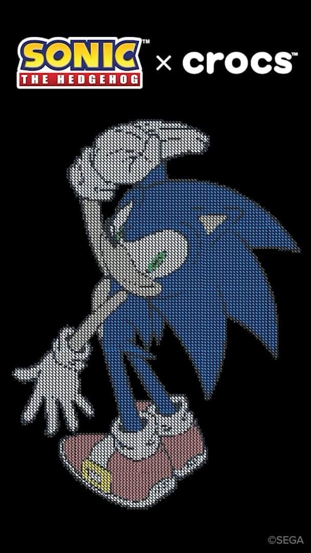クロックスのインスタグラム：「Sonic the Hedgehog Crocs but make it ✨art✨」