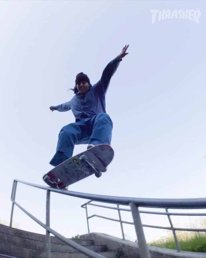 スラッシャーのインスタグラム：「✨ @frankyvillani’s 417 part for @nbnumeric is playing on our YouTube channel 📺 🎬 @kylecamarillo」