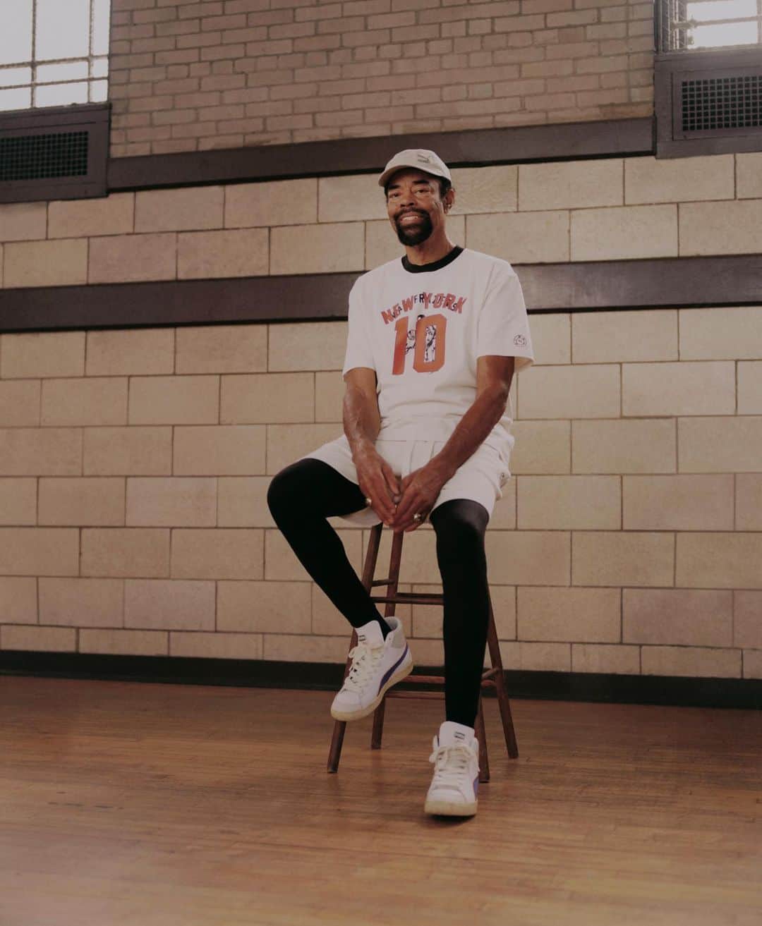 プーマのインスタグラム：「#PUMAxRHUIGI is back. This drop celebrates the past and present of NYC basketball, featuring @realwaltclydefrazier and @rjbarrett.  Collection available May 27.」