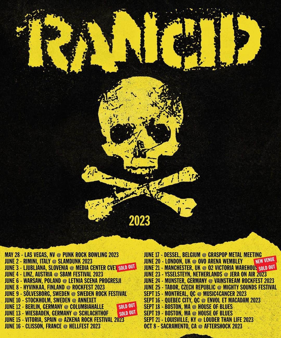 Rancidのインスタグラム：「Shows start next week. Who's coming out? See ya in the pit 💀」