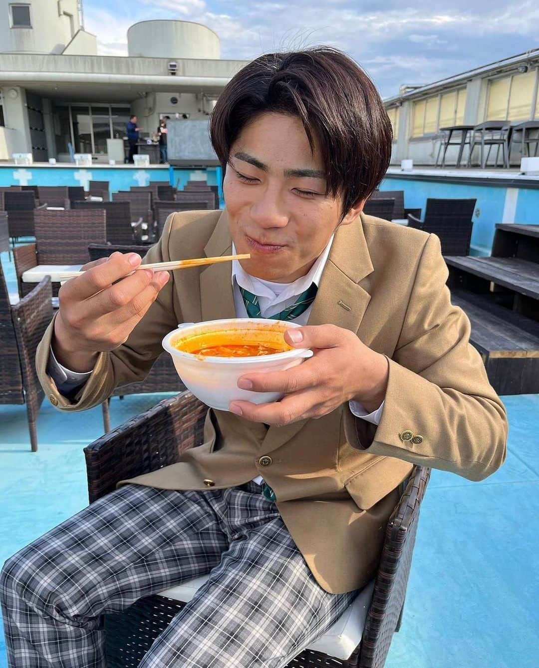 豊田真丸さんのインスタグラム写真 - (豊田真丸Instagram)「ロケで頂いたスンドゥブ、めっちゃ美味しかった〜🍲  #おはよう朝日です #おは朝 #スンドゥブ  #ひろや」5月23日 17時04分 - snmr_official