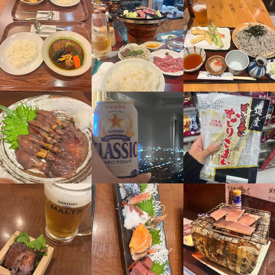 前田まはるさんのインスタグラム写真 - (前田まはるInstagram)「. 食べ過ぎ飲み過ぎ癒されすぎの北海道旅行❣️ 自分の写真なんか微塵も撮ってなくてガチでごめんWWWW  エスコンフィールドの中入れたの激アツ😭 凄かったわ〜最新の施設 マリーンズビジターで絶対行こって思った」5月23日 17時59分 - mahalu_maeda