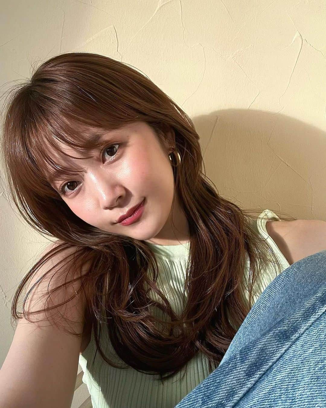 佐藤優津季のインスタグラム：「夏ぅ🍈🍈 と思ったら今日寒い🍢」