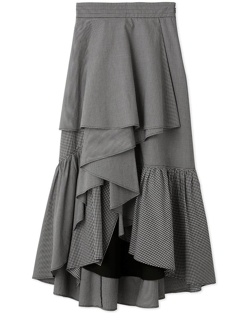 snidelさんのインスタグラム写真 - (snidelInstagram)「【SNIDEL】2023 SUMMER COLLECTION “SENSUAL LADY MOOD” 充滿細節的層疊半裙。不規則的下擺，恰到好處地展露雙腿，隨性卻又能提升魅力。  不規則半身裙 SWFS232133 Color : BLK CHECK WHT Size: 0, 1  ----------------------  \ USAGI ONLINE 網店Free Shipping / ▪️ 全店滿$600即可免運費 (只限香港、澳門) **優惠至31 MAY   Link in Bio ✨  #SNIDEL #SNIDELhk #summer #skirt #半身裙」5月23日 19時02分 - snidelhk