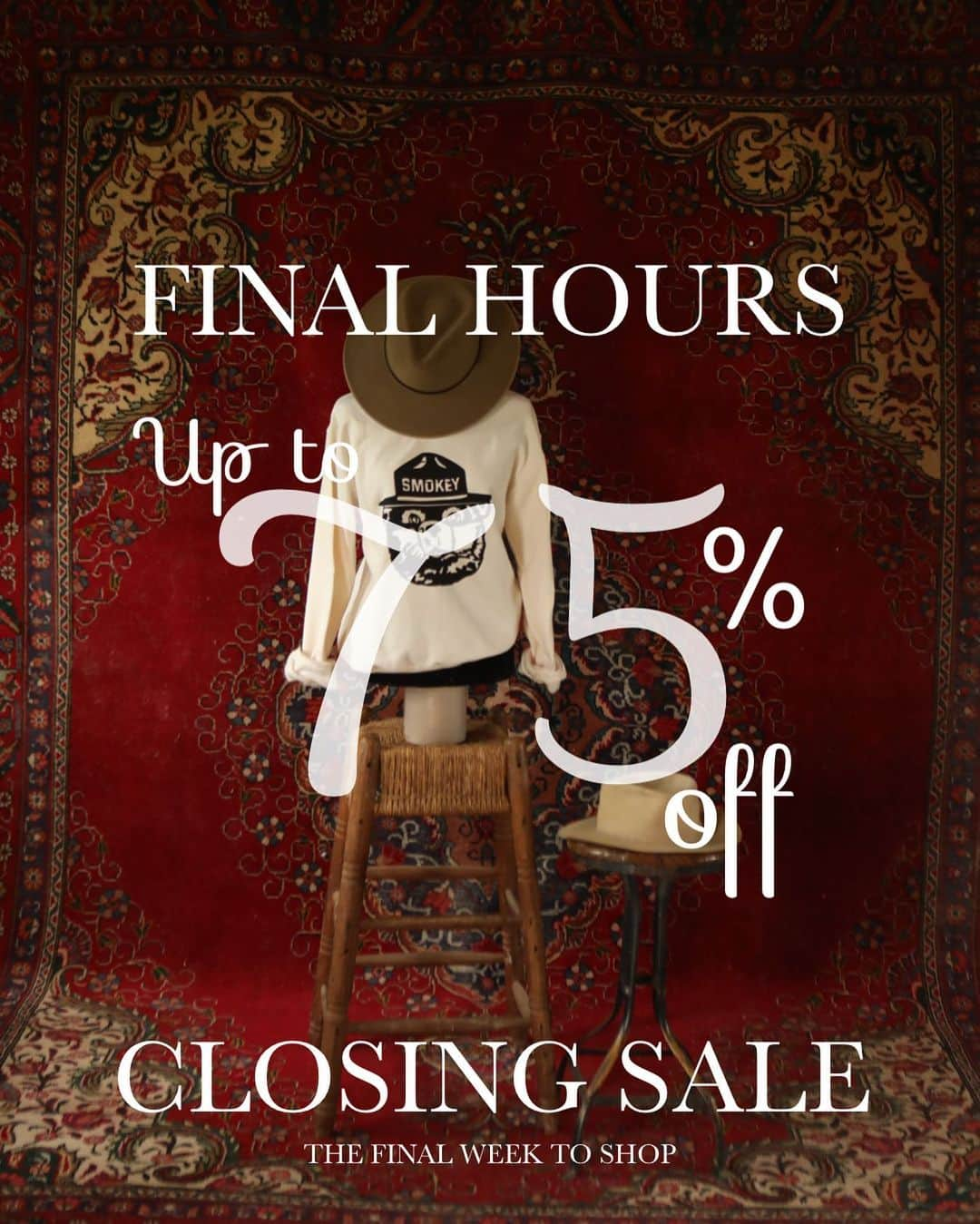 FOLKのインスタグラム：「The sale ends today! The shop will be wrapping up screening tees and mailing orders over the next two weeks! Thank you for your patience as we sunset the online shop. Your response has been overwhelming. THANK YOU. THANK YOU!」