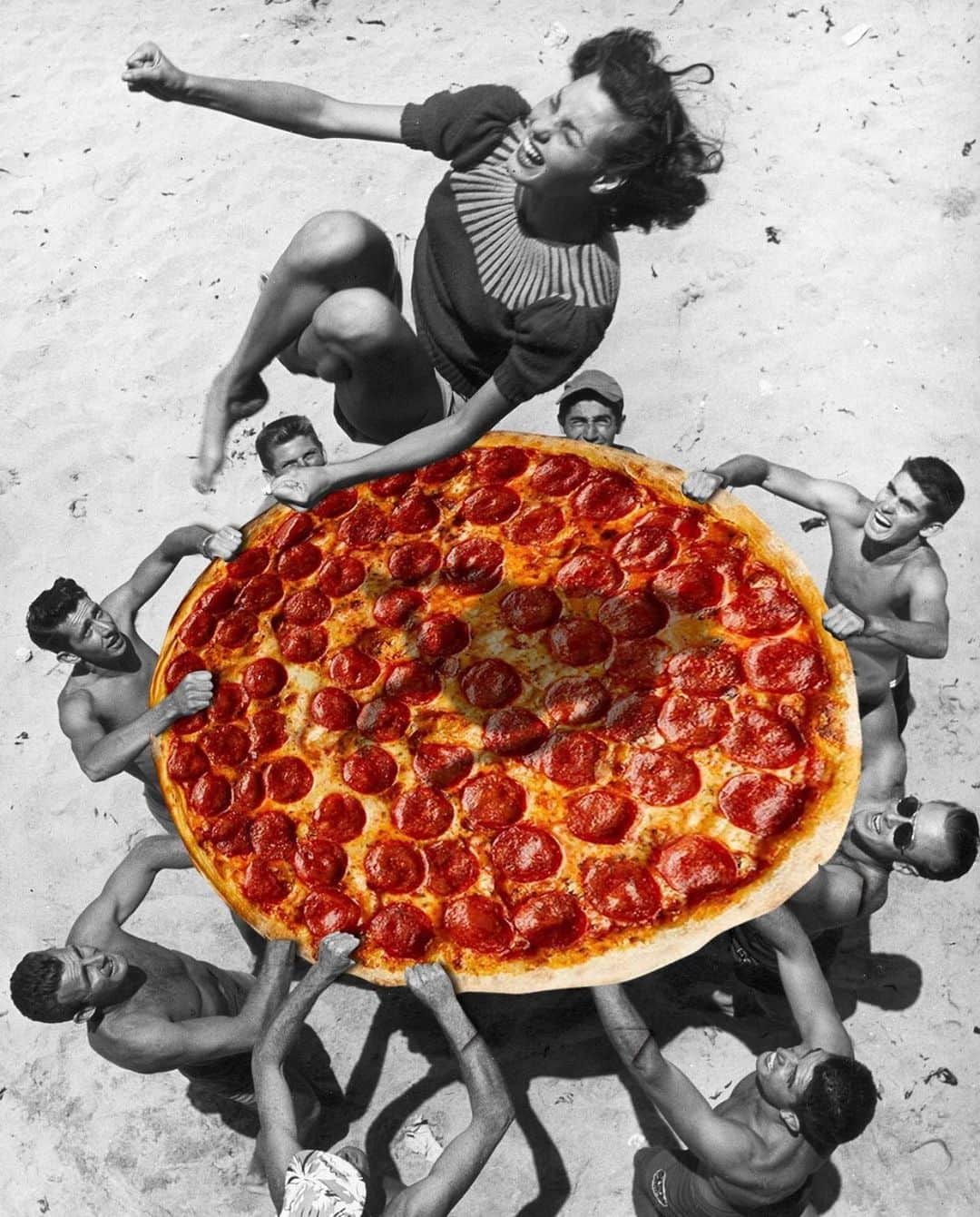 高岡周策のインスタグラム：「#collageart @pizzanistatokyo  @pizzanista」