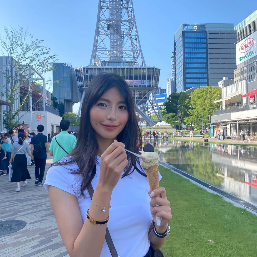 宮本あかりのインスタグラム：「gelato quest’estate 🍦」