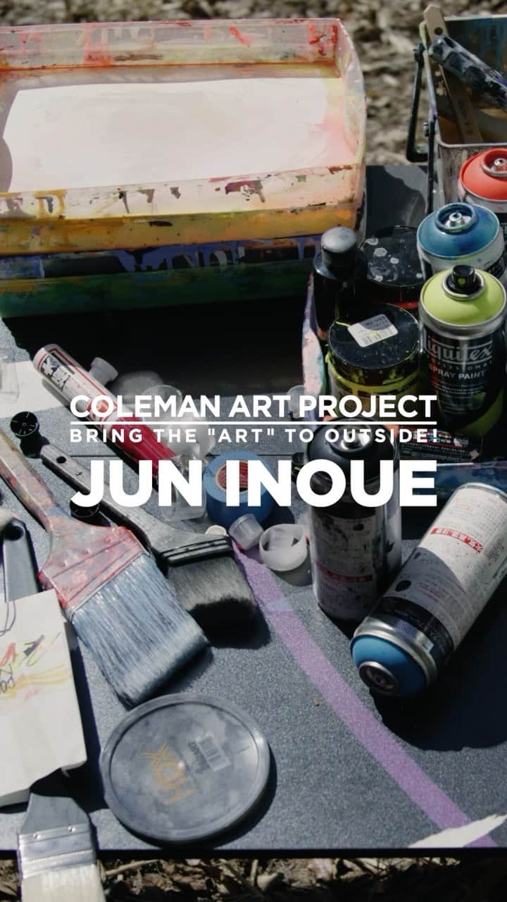 Coleman Japanのインスタグラム：「【2023 Collaboration Artist：JUN INOUE】  “アートを外へ持ち出そう！” をコンセプトに、新たなコラボレーションプロジェクト『COLEMAN ART PROJECT』。  現代アーティスト JUN INOUE（ジュン イノウエ ）氏 のスペシャルグラフィックが、大自然のキャンバスに個性溢れる彩りをもた#artgallery   ▶︎COLEMAN ART PROJECT 特設サイト www.coleman.co.jp/special/artistcollaboration/  発売日：7月7日（金） ※コールマン公式オンラインショップおよびコールマン昭島アウトドアヴィレッジ店にて先行予約受付中！  Artist：JUN INOUE（ジュン イノウエ） @juninoue.jp  ・  #灯そうColeman #灯そうコールマン #灯そう #Coleman #コールマン #Camp #キャンプ #Outdoor #アウトドア #COLEMANARTPROJECT #juninoue #art」