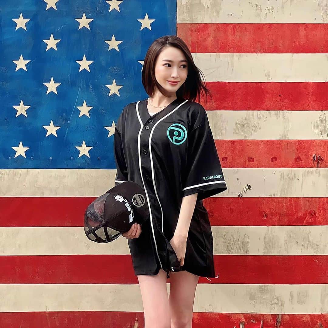 celia_azumaのインスタグラム：「Thank you 🇺🇸  #PR #paddleout #iwate #apparel #new #ootd」
