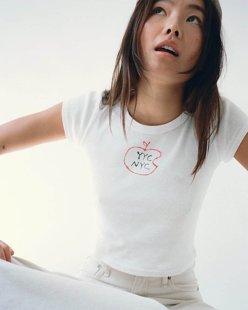ラグ&ボーンのインスタグラム：「NEW YORK OR NOTHING. Denim and tees or nothing, too.」