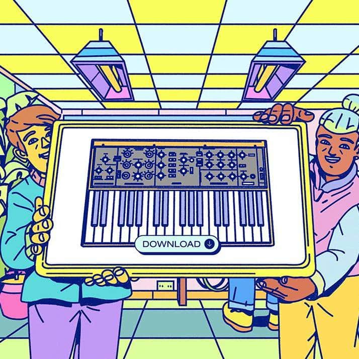Design Milkさんのインスタグラム写真 - (Design MilkInstagram)「Journey back to the colorful era of Moog Music's iconic synth legends! 🕺🏻🎶 Celebrating Bob Moog's birthday + the Model D synth, @moogsynthesizers brings the 90's vibes alive with their virtual online Minimoog Model D synth site designed by @pentagramdesign. Get ready for an immersive experience that blends nostalgic, popular throwbacks + a rich historic exploration behind each digital door. 🎹✨ \\\ Check our link in bio to get your groove on! 🔗  #webdesign #interactivesite #music #musichistory #tech #technology」5月24日 2時19分 - designmilk