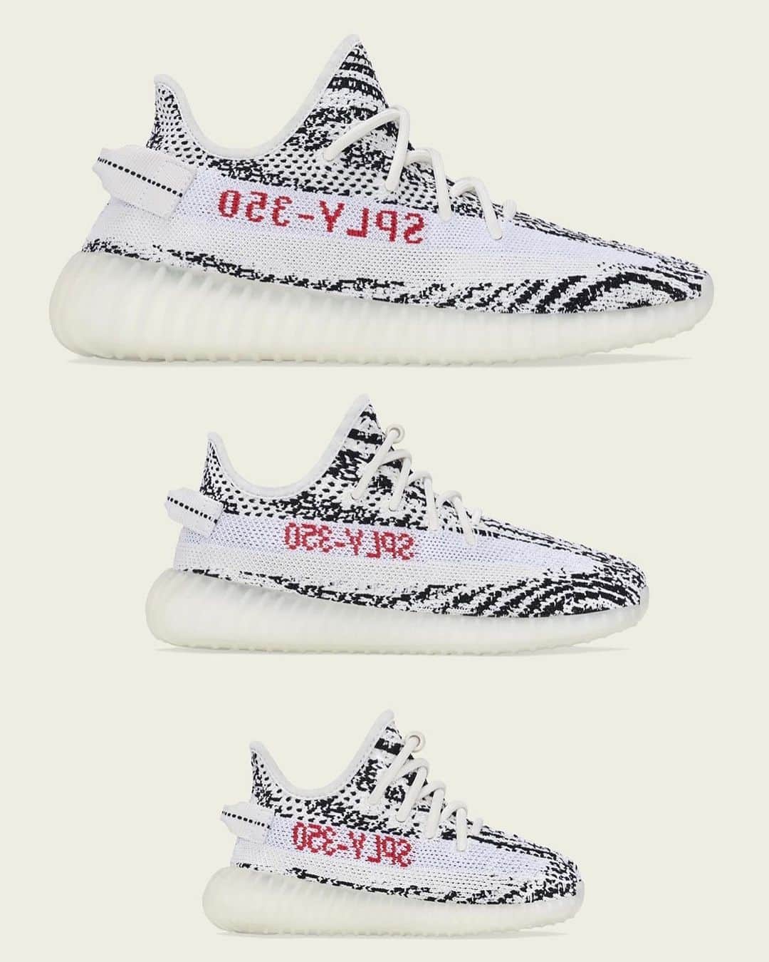 Nice Kicksさんのインスタグラム写真 - (Nice KicksInstagram)「The adidas Yeezy 350 V2 "Zebra" is expected to drop in full family sizing on May 31 with the remaining Yeezy inventory to be sold 🦓  (h/t @brandon1an / @zsneakerheadz)」5月24日 3時00分 - nicekicks