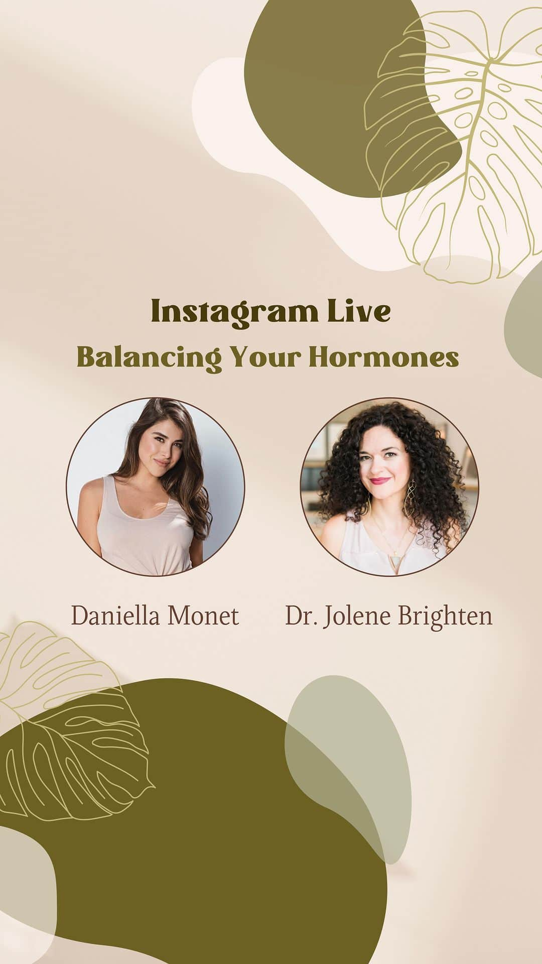 ダニエラ・モネのインスタグラム：「Is This Normal???  @drjolenebrighten, a hormone expert + nutrition scientist, along with @daniellamonet of @daniellasdigest dive deep into balancing hormones, PCOS, Hypothyroidism, birth control, coming off the pill and how to heal ourselves!  This is the conversation we all need to hear, and we didn’t get into how thai relates to sexology!  Pick up a copy of @drjolenebrighten new book, “Is This Normal” wherever books are sold.  Drop a 💓 if you think we need a part 2, and feel free to pop any additional questions down in the comments!」