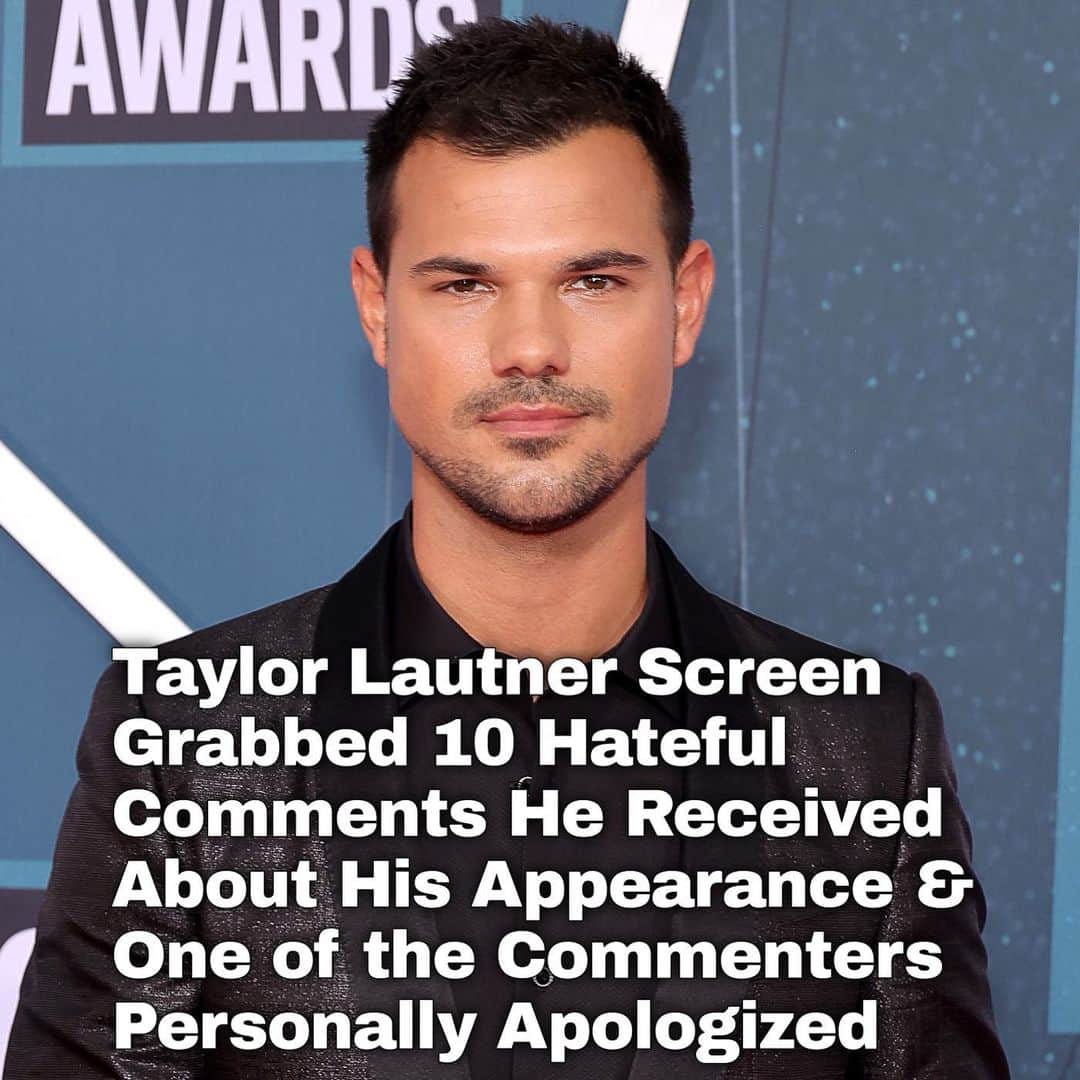 Just Jaredさんのインスタグラム写真 - (Just JaredInstagram)「Taylor Lautner screen grabbed 10 recent, hateful comments he received about his appearance and explained how he processes and deals with this negativity (and one of the commenters actually reached out to him and apologized for what they wrote about his age.) Tap this photo at the LINK IN BIO to see what Taylor shared. #TaylorLautner Photo: Getty」5月24日 3時55分 - justjared