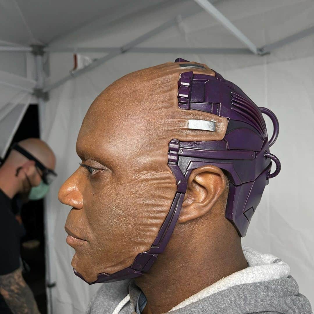 ジェームズ・ガンのインスタグラム：「Makeup test for @chukwudi_iwuji as the High Evolutionary. #gotgvol3」