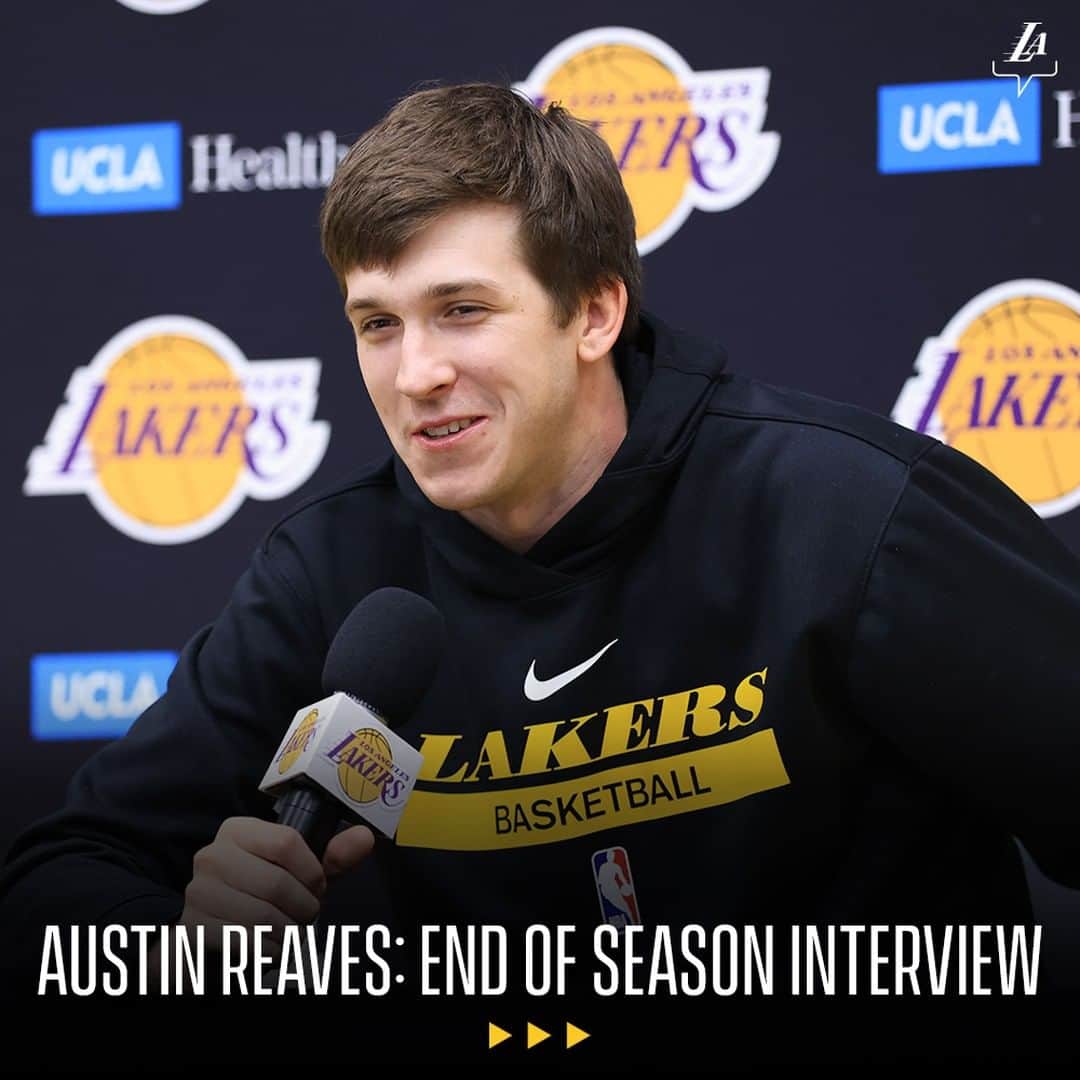 Los Angeles Lakersさんのインスタグラム写真 - (Los Angeles LakersInstagram)「“It feels like a home for me. The way the fans support me, the players, coaching staff, front office. This is definitely somewhere I want to be.”  Austin Reaves: End of Season Interview」5月24日 5時45分 - lakers