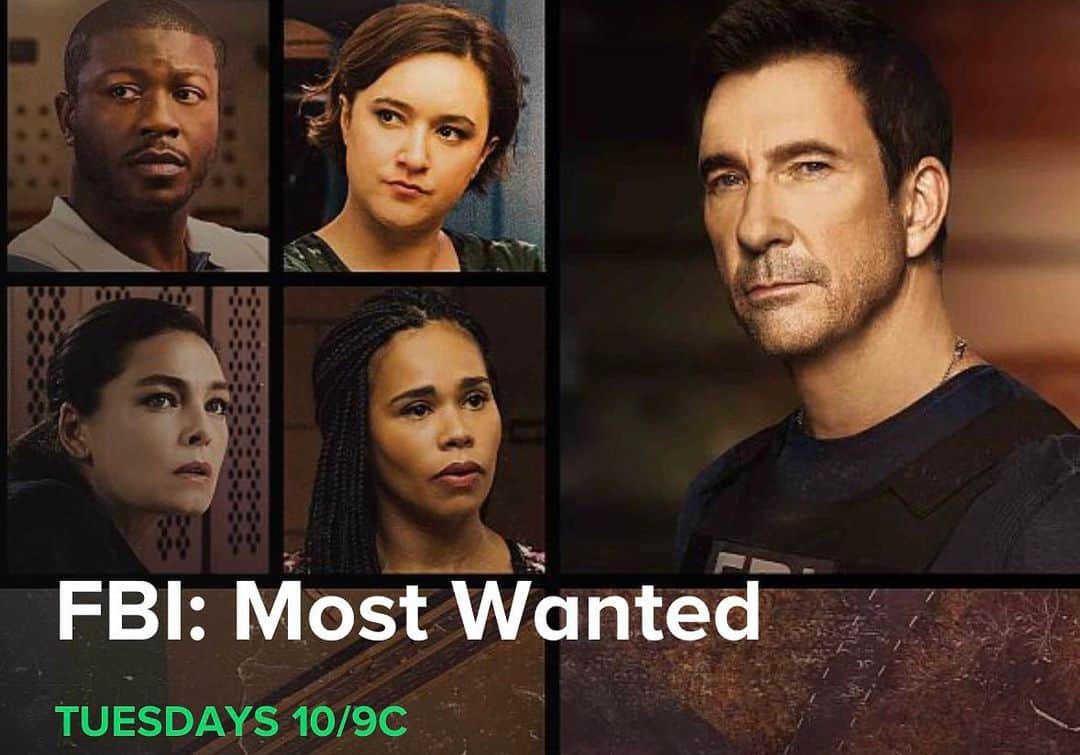 のインスタグラム：「Tune in tonight for the season finale of FBI: Most Wanted 10/9c on @cbstv  Had an amazing time with this cast and crew! ❤️ @fbicbs」