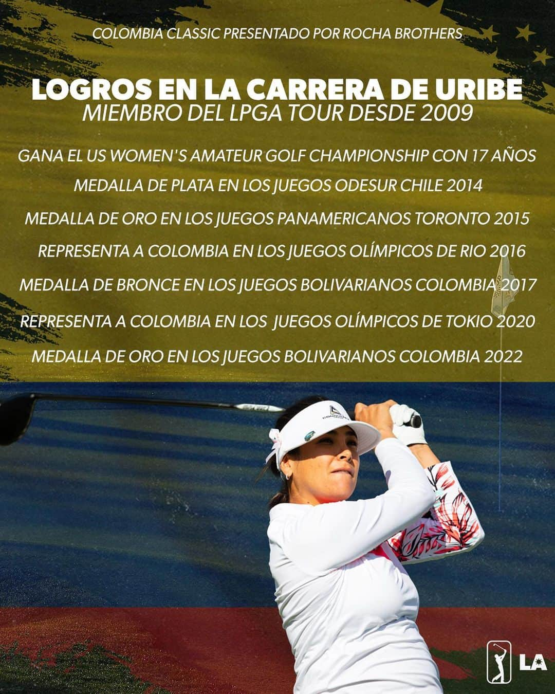 マリアホ・ウリベさんのインスタグラム写真 - (マリアホ・ウリベInstagram)「Con un currículum extraordinario, @mariajogolf 🇨🇴 será uno de los grandes atractivos esta semana en el #ColombiaClassic presentado por @rochabros.」5月24日 7時13分 - mariajogolf