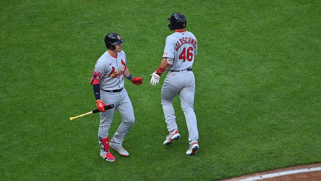 セントルイス・カージナルスさんのインスタグラム写真 - (セントルイス・カージナルスInstagram)「First at-bat: 💣 Second at-bat: 💣  Have a day, Goldy!」5月24日 8時48分 - cardinals