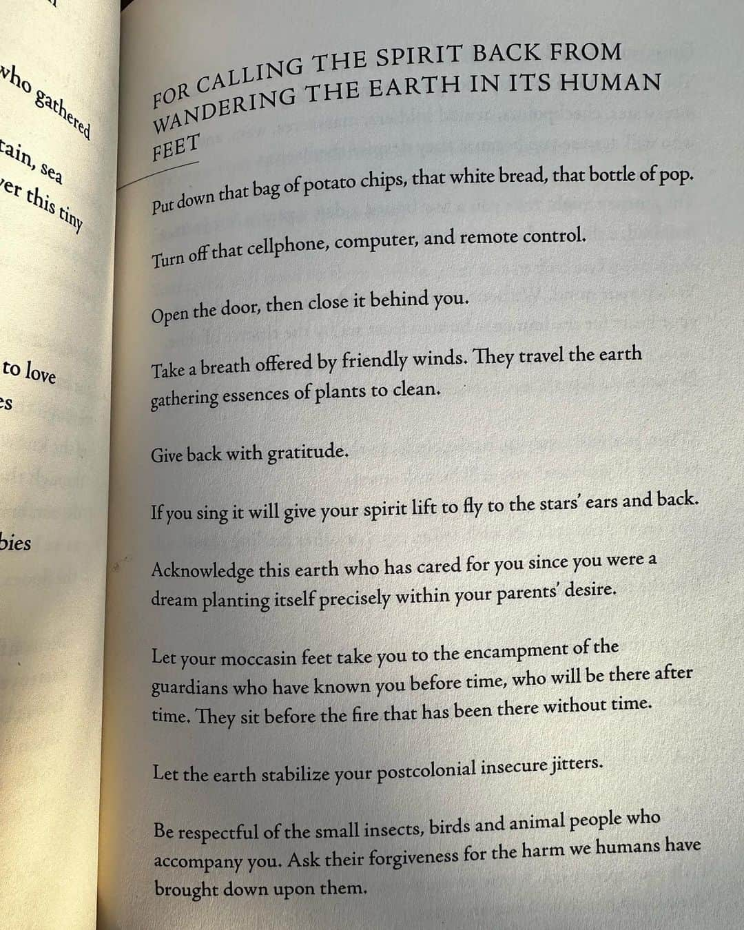 フィービー・トンキンのインスタグラム：「the other night @srnaverse and I were talking about this very special poem and she said how much she loved joy harjo and the very next day I walked into a local book store and her book was on display waiting for me to buy it  Synchronicity✨」