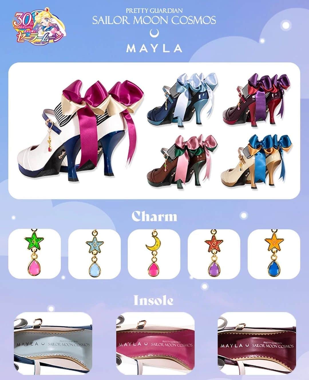 Sailor Moonさんのインスタグラム写真 - (Sailor MoonInstagram)「✨🌙 Sailor Moon X Mayla shoes! So pretty!!! 🌙✨  #sailormoon #セーラームーン #shoes #mayla」5月24日 19時16分 - sailormoon_sc