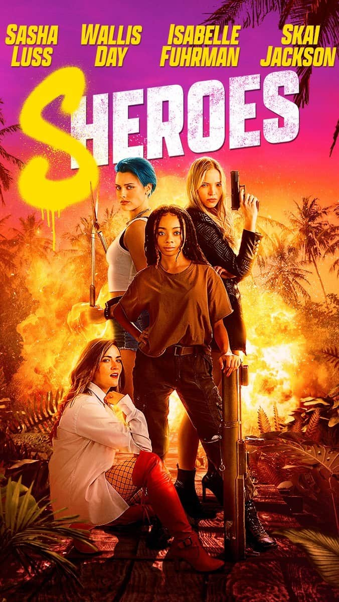 サーシャ・ルッソのインスタグラム：「Welcome to Paradise!!! Watch the trailer for our new film #SheroesMovie and catch it on Digital and select theatres June 23! @sheroesmovie」