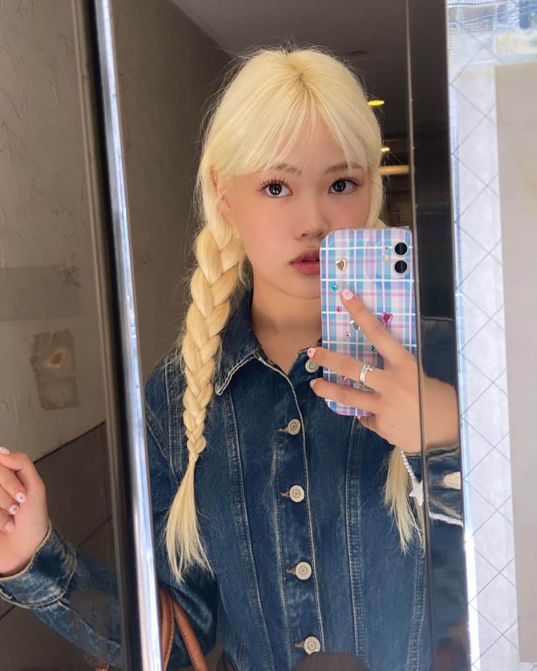 川端結愛のインスタグラム：「ヘルシーべびピンクがテーマ🥗🎀🍼」