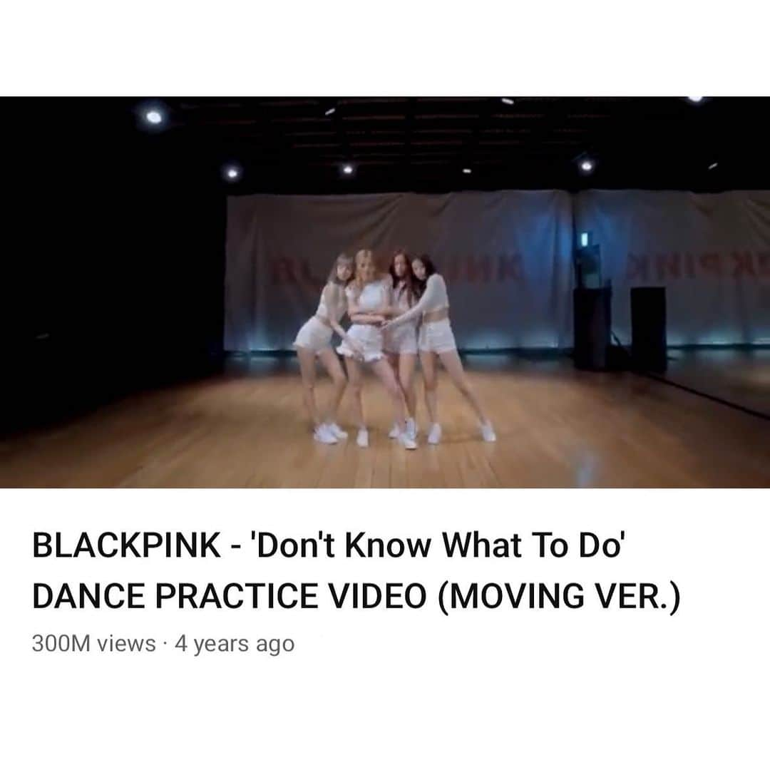 BLACKPINKさんのインスタグラム写真 - (BLACKPINKInstagram)「#BLACKPINK #블랙핑크#DontKnowWhatToDo #DANCE_PRACTICE #안무영상 #300MILLION #YOUTUBE #YG」5月24日 13時28分 - blackpinkofficial