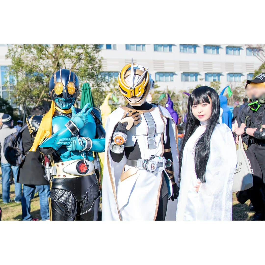 永崎遼のインスタグラム：「仮面ライダーツクヨミと変身前のツクヨミと仮面ライダー3号でパシャリ📸 . KamenRider 3 & kamenRider Tsukuyomi :) . Thank you for your time🙏 Makasih yah sudah menonton✨ 感谢您的时间😄 . #仮面ライダージオウ #仮面ライダー3号 #kamenriderzi-o #kamenridertsukuyomi #仮面ライダーツクヨミ #ツクヨミ #コスプレ #cosplay #cosplayer #kamenrider #kamenridercosplay #kamenridercosplayer #maskedrider #maskedridercosplay #maskedridercosplayer #toku #tokucosplay #tokusatsu #tokusatsucosplay #ガワコス #ミッチー #仮面ライダー #仮面ライダーコスプレ #コミケコスプレ #コミケ #特撮 #特撮コスプレ #特撮好きの人と繋がりたい」