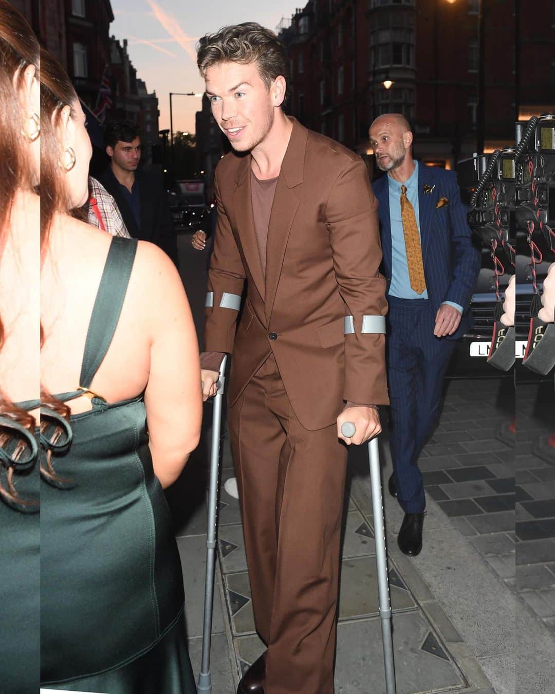 Just Jaredさんのインスタグラム写真 - (Just JaredInstagram)「We hope Will Poulter is okay! The "Guardians" actor was seen using crutches while walking into a party in London on Tuesday night. More photos on JustJared.com. #WillPoulter Photos: Splash, Getty, Backgrid」5月24日 14時18分 - justjared