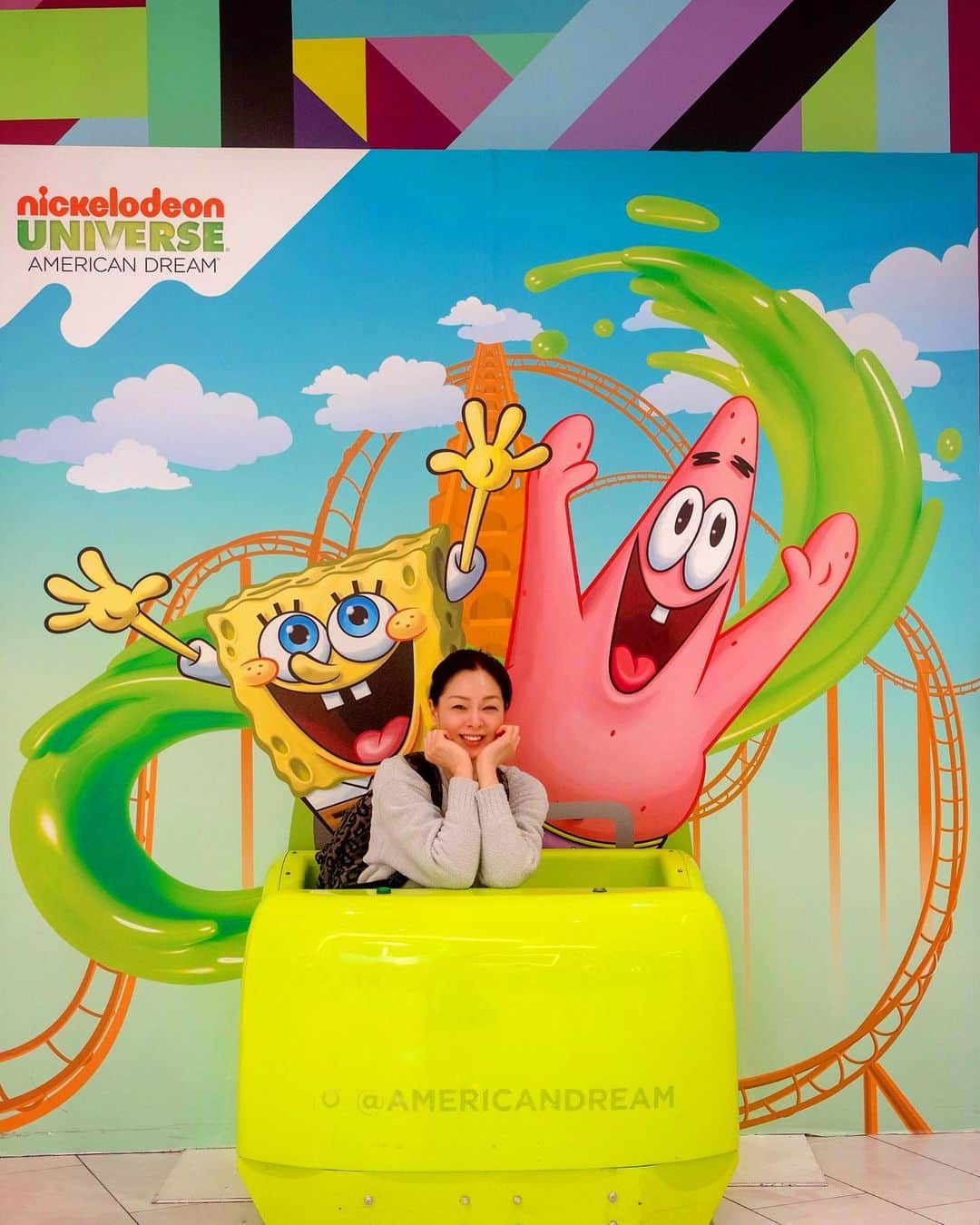 川原亜矢子さんのインスタグラム写真 - (川原亜矢子Instagram)「American Dreamで遊びました #spongebob #nickelodeon #スポンジボブ #旅行 #テーマパーク」5月24日 15時48分 - ayakokawahara