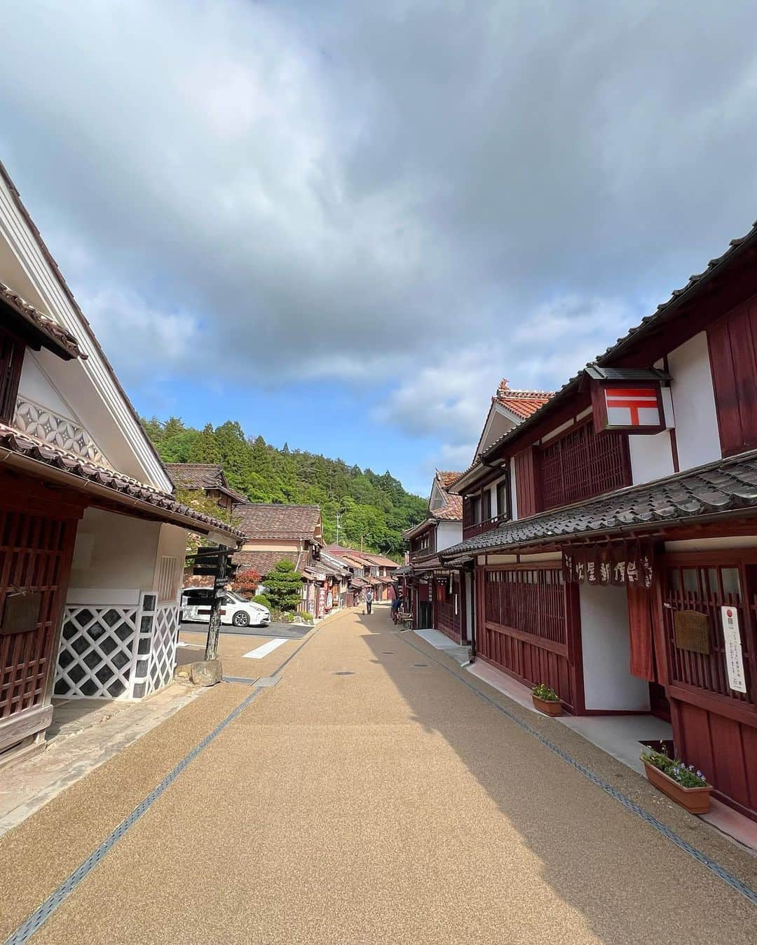 日下裕江さんのインスタグラム写真 - (日下裕江Instagram)「吹屋ふるさと村  日本遺産『ジャパンレッド』発祥の地‼️  地元岡山県にチラッと帰郷してたので、 『ポケモンGO』のCMで高畑充希さんが訪れていたこの日本遺産である『吹屋ふるさと村』がある事を知り、 行ってみました✨  思ったよりも見応えたっぷりでビックリ😳‼️  お土産屋さんや、飲食もあるし、 ポケモンGOの『ポケストップ』がある、旧吹屋小学校の木造校舎が素晴らしいし、 旧片山家邸や、出雲大社を建設した人と同じ人が建てた郷土館なども見所です❣️  ベンガラ色の街並みが可愛いらしかった〜💕  それに、吹屋ふるさと村だけでなく、 他のエリアも見る所があって、 ・笹畝坑道 ・ベンガラ館　近代産業遺産 ・広兼邸 などもあります✨  こんなに盛り沢山だとは思わず、 後半はもう時間が無くて、急ぎ足でじっくり見れてない箇所もありますが、  CM観てからずっと気になっていたので、見に来れて、しかも見応えたっぷりで、大満足です😊✨  ロルの良い散歩にもなりました🐶💕  良い写真が沢山ありすぎて、 載せ切れないので、 厳選してもう少しPostしようと思います✨  日本遺産巡りが好きな方❣️ 是非一度、吹屋ふるさと村へ 訪れてみてください♪  #吹屋ふるさと村 #japanred #ジャパンレッド #ジャパンレッド発祥の地 #ベンガラ #ベンガラ染め #世界遺産 #世界遺産巡り #重要文化財 #ポケモンgo #高畑充希 #pokemongo #pokemon #岡山県 #岡山観光地 #日本 #japan #worldheritage」5月24日 17時39分 - hiroe___h