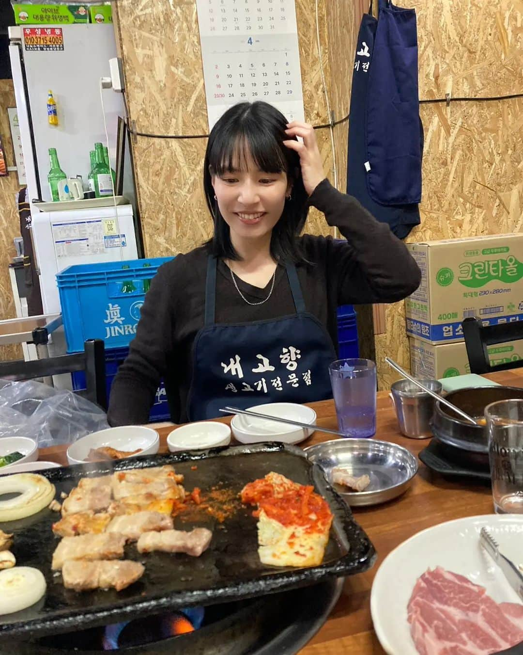 生越千晴のインスタグラム：「🥓🥢🍲😚=͟͟͞͞♡」