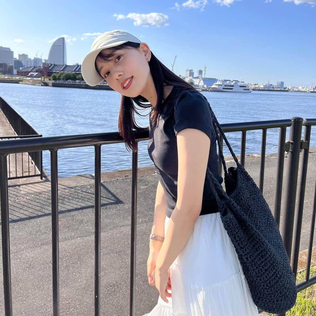 奥村真友里さんのインスタグラム写真 - (奥村真友里Instagram)「横浜ぶらぶらDay🛳🐼  #ootd#fashion #uniqlo#casafline #私服#横浜#大桟橋」5月24日 18時12分 - mayuri_okumura