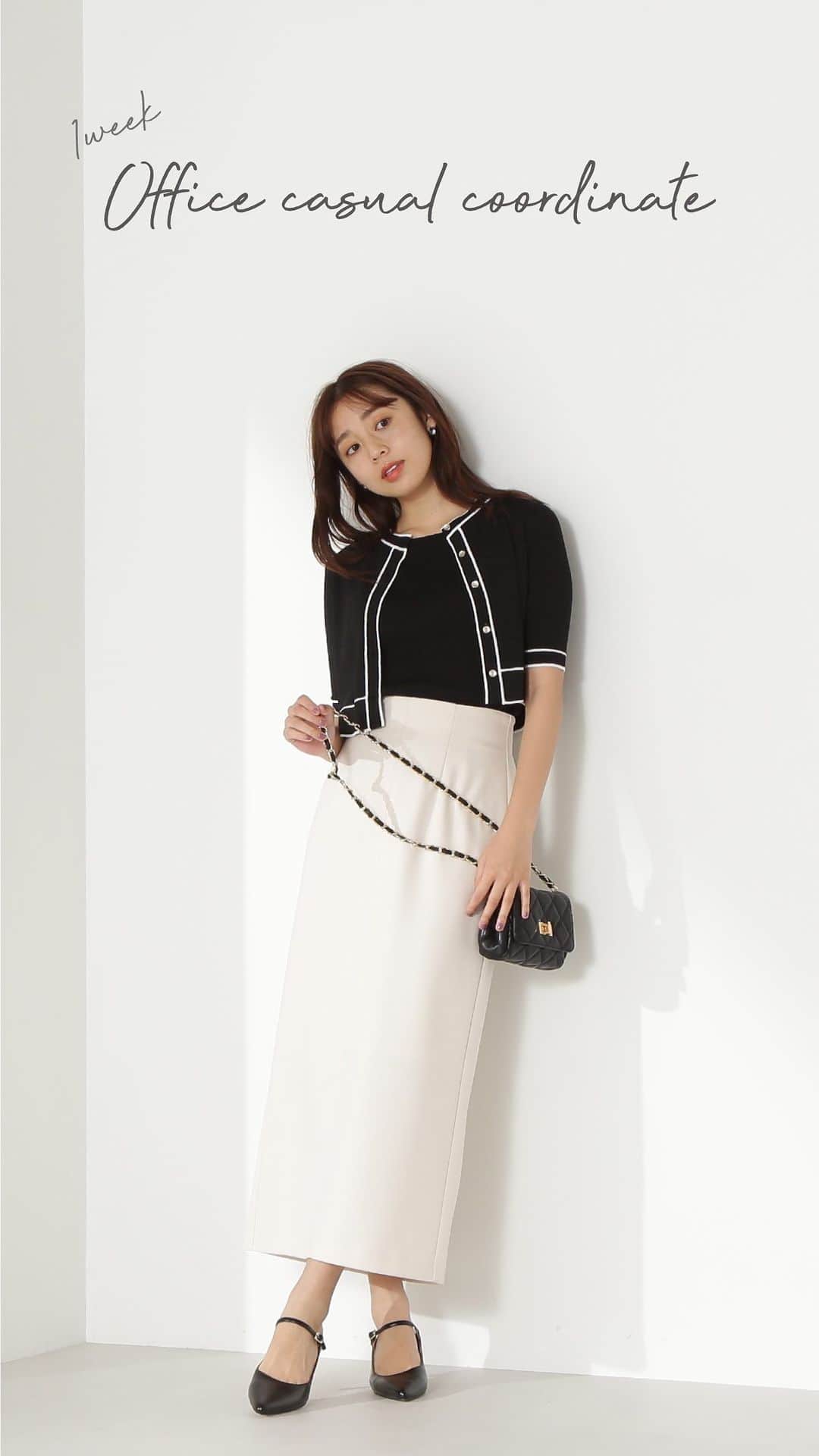 NATURAL BEAUTY BASICのインスタグラム：「1week Office casual coordinate.  夏にピッタリのオフィスカジュアルコーディネートのご紹介✨ 定番セットアップから、デイリーでも着やすいITEMも♡  ✔商品のラインナップはタグ付けをチェック🏷  #ブラウス #マーメイドスカート#パンツコーデ #ワンピース #ボウタイブラウス #スーツ #セットアップ #パンツスタイル #サマーニット #アンサンブル  #夏先取り #初夏 #初夏コーデ #お出かけコーデ #オフィスコーデ #オフィスカジュアル #通勤コーデ #ワンピースコーデ #大人可愛い #カラーコーデ #着回しコーデ #きれいめカジュアル #ベーシックコーデ #ベーシック #ナチュラルコーデ #トレンドスタイル #シンプルコーデ #ナチュラルビューティーベーシック #naturalbeautybasic」