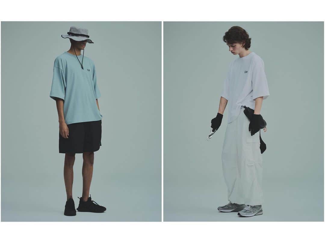 大塚 健太郎のインスタグラム：「™️works for @daiwa_japan / @js_relume 2023SS exclusive collection  Model_Cosumo , Idriss Styling @kntkfm  Hair @10_ju  Edit @lvsbythesea_  Edit assistant @youki.sgym  Photo @ao525」