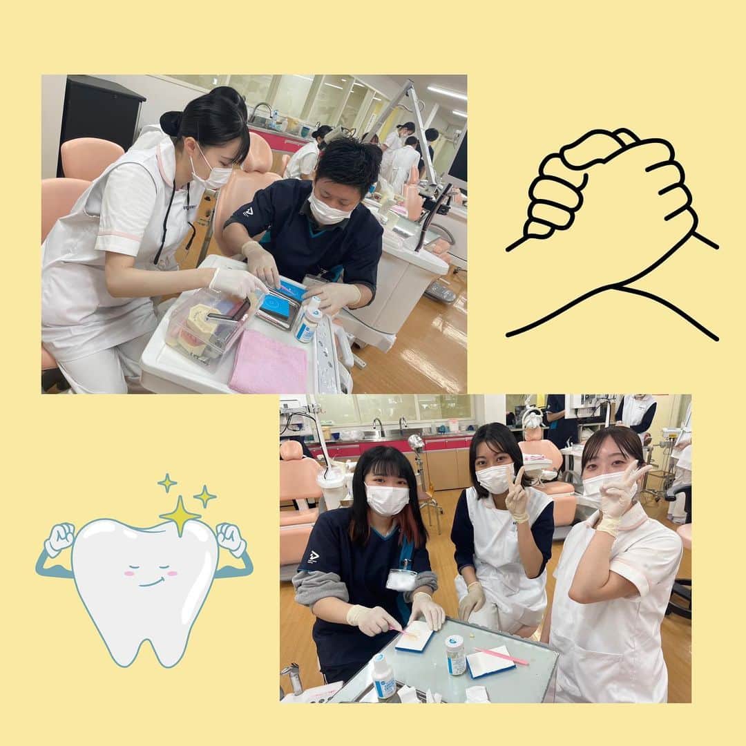 新東京歯科技工士学校さんのインスタグラム写真 - (新東京歯科技工士学校Instagram)「先日、歯科技工士学校と歯科衛生士学校の合同実習を行いました😊 新東京の特長は在学中からチーム医療を意識できること✨ 互いに教え合うコミュニケーションを通して専門職としての身構え、気構え、心構えを育ました☀️ #歯科技工士 #歯科衛生士 #専門学校 #歯科技工士の卵」5月24日 19時05分 - shintokyodental