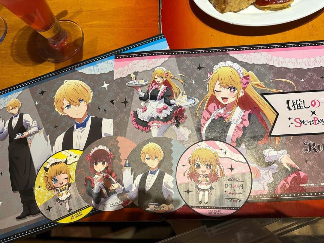 涼宮琴音のインスタグラム：「#推しの子 スイパラコラボカフェ」