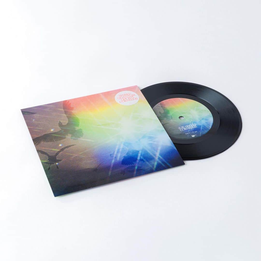 小山田圭吾のインスタグラム：「⚡️💥🕊💥⚡️ Cornelius「Sparks / Quantum Ghosts」7inch Single(Available Now!)  Online shop shipping worldwide now! For more information, please visit link in bio.」