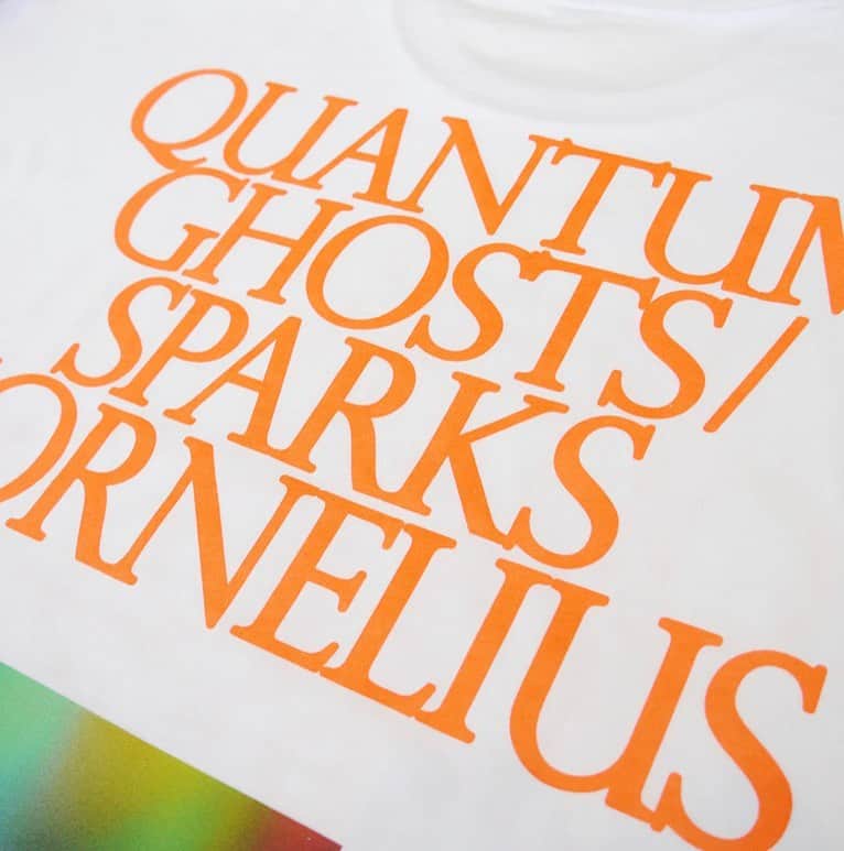 小山田圭吾のインスタグラム：「⚡️💥👕💥⚡️ Cornelius「Sparks / Quantum Ghosts」T-Shirts (Available Now!)  <Cornelius Official Merchandise> Online shop shipping worldwide now! For more information, please visit link in bio.」