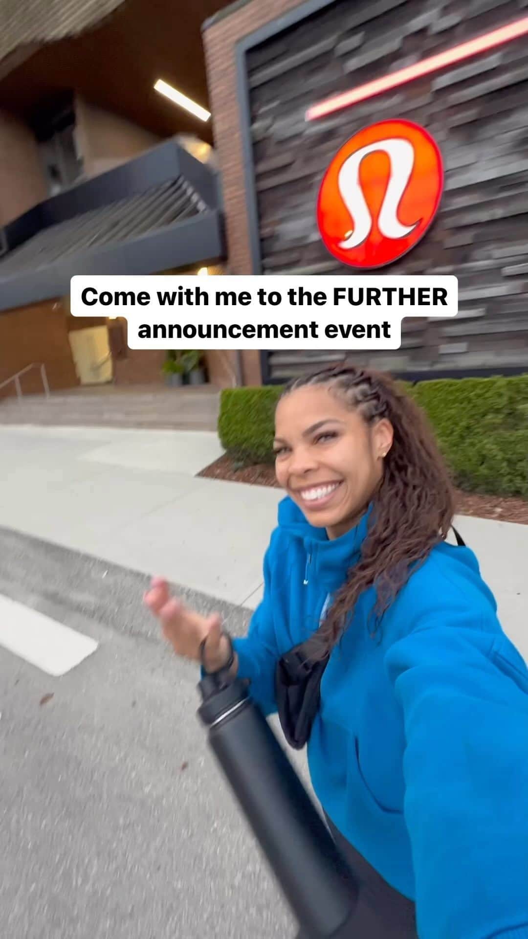 lululemonのインスタグラム：「Bliss was in the air (and on the trails), keeping up with @fitandfullbykayla during the announcement of #lululemonFURTHER. Head to the link in our bio to stay on pace as we journey to this iconic feat.」