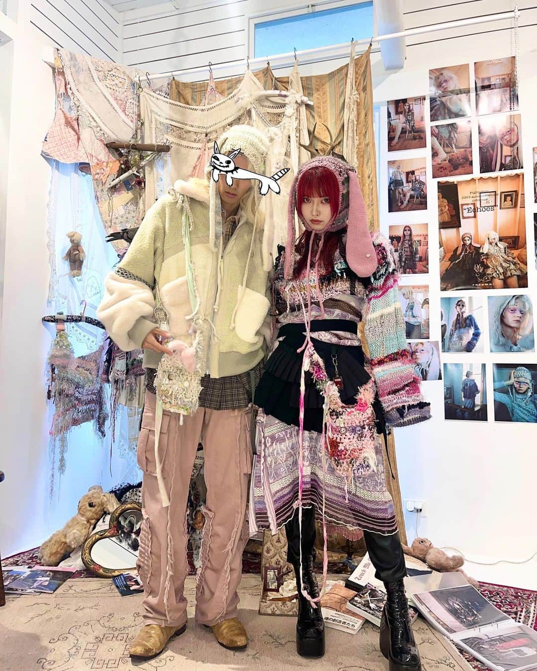 なつかのインスタグラム：「"𝐄𝐜𝐡𝐨𝐞𝐬"  ✧ʚ .·:*¨༺♡༻¨*:·. ɞ✧  @rurumu.official @usagi_kanae」
