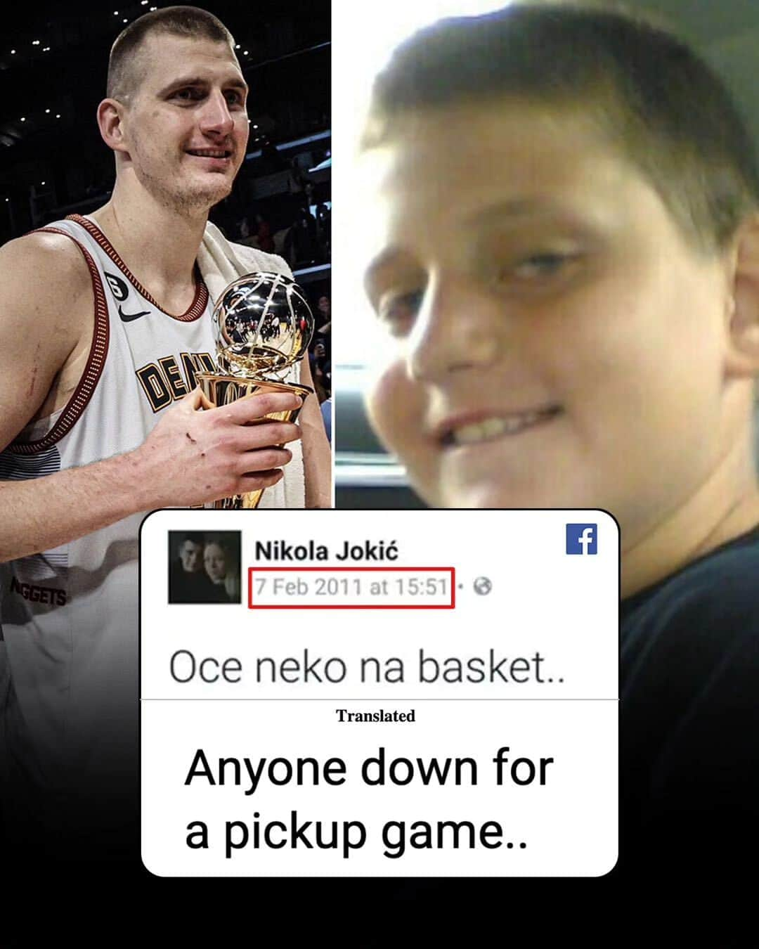 ニコラ・ヨキッチさんのインスタグラム写真 - (ニコラ・ヨキッチInstagram)「Today Jokic is a two-time MVP and heading to his first NBA Finals. 🃏 📷 @sportscenter . . . #jokic #jokicnikola #joker #nikola #nikolajokic #denver #nuggets #denvernuggets #colorado #nba #basketball #serbia #usa #srbija #sombor #belgrade #beograd #mvp」5月25日 3時42分 - jokicnikolaofficial